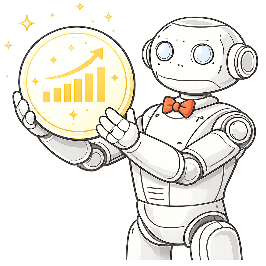 AI agent holding data visualization