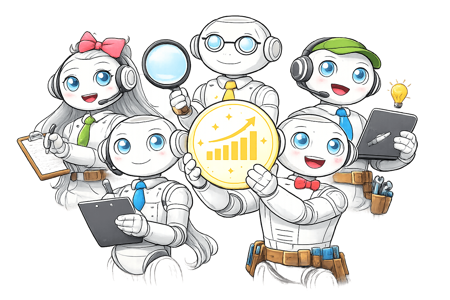 AI agents working together